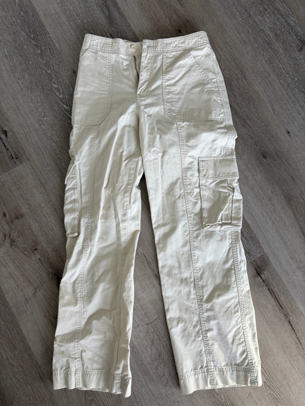 Curve love Cargo Pants in Off-White